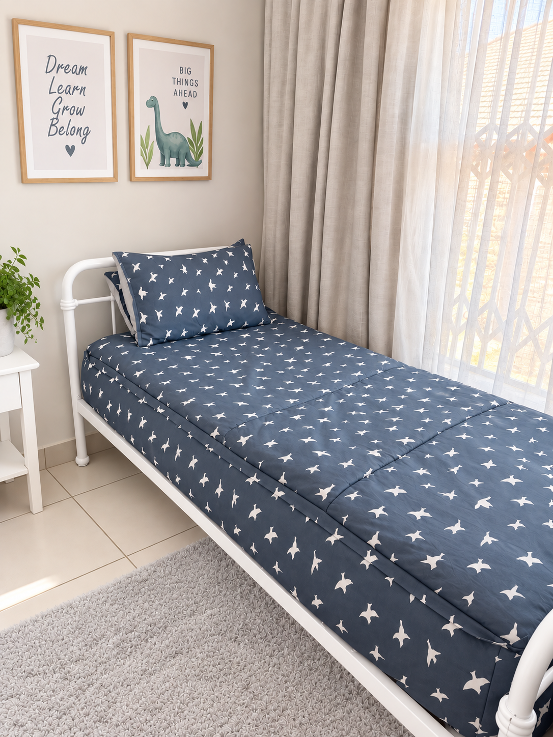Flying Bird Zip Bedding Set