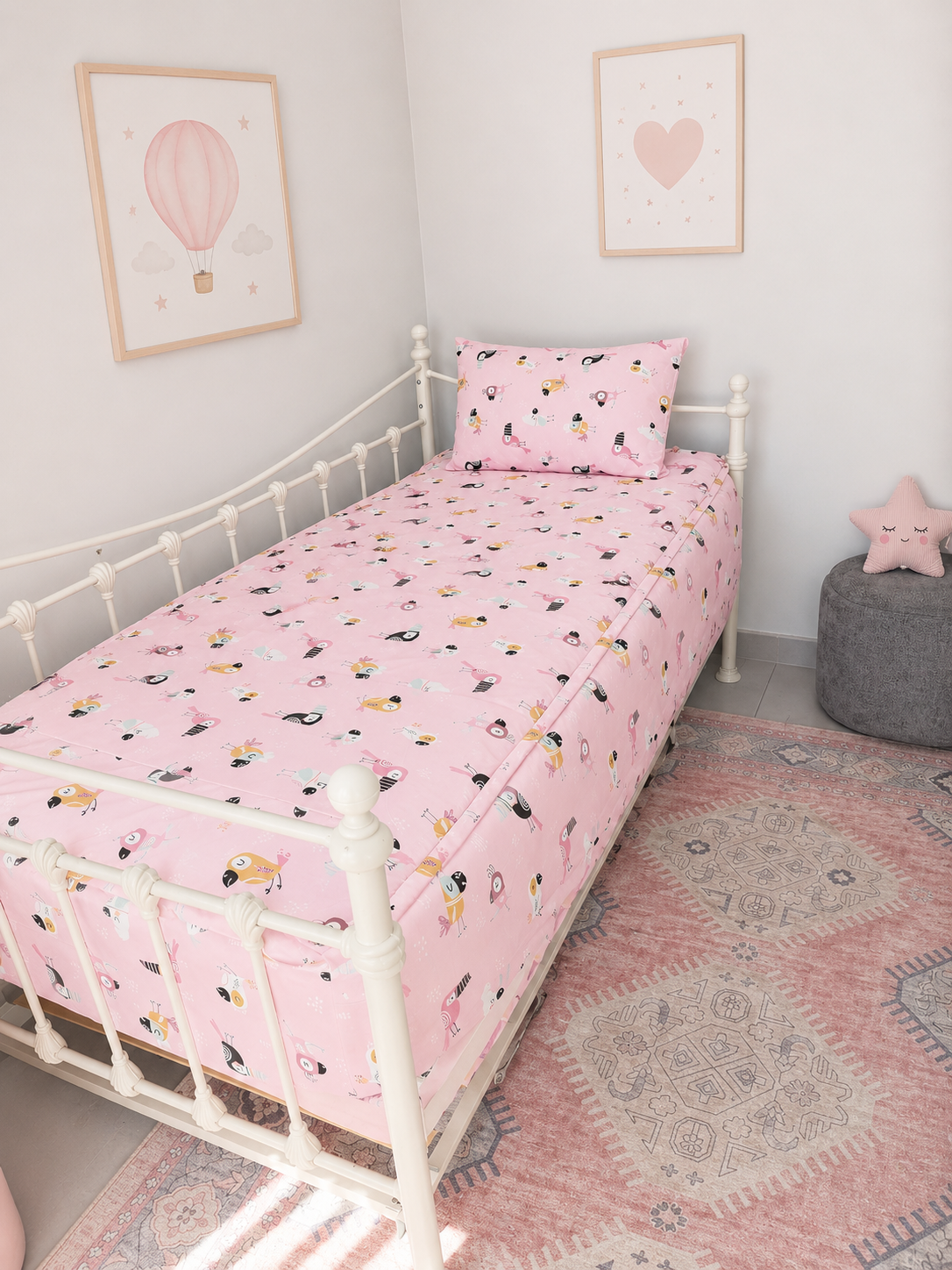 Funky Birds Zip Bedding Set