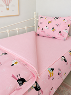 Funky Birds Zip Bedding Set